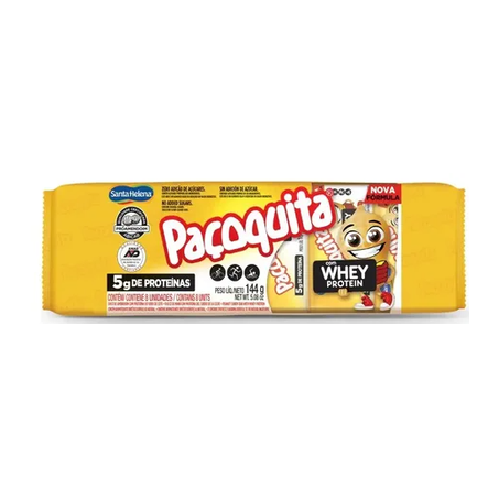 Paçoca Tablete Paçoquita C/Whey Protein 144g