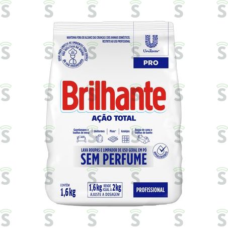  Lava Roupa Brilhante Ação Total 1.6kg
