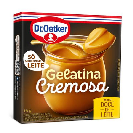 Gelatina Em Pó Dr Oetker Cremosa Doce De Leite 15g