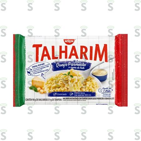  Macarrão Instantâneo Nissin Talharim Parmesão Creme de Leite 99g