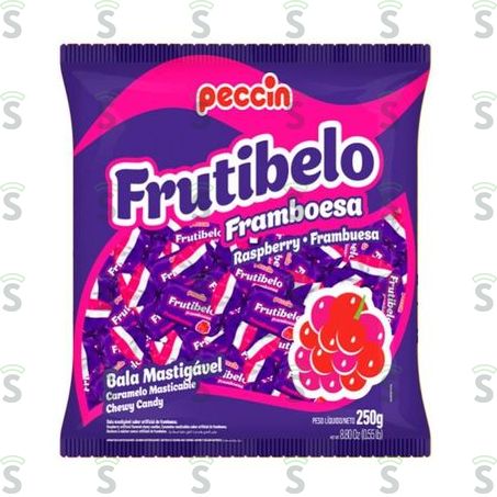  Peccin-bala Frutibelo 250g Framboesa