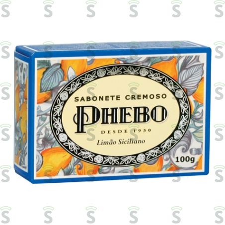  Sabonete Barra Phebo Limão Siciliano Caixa 100gr