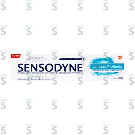  Gel Dental Sensodyne Limpeza Profunda Caixa 90gr