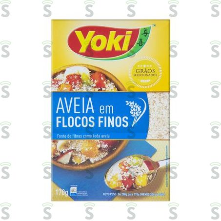  Aveia Em Flocos Finos Yoki Caixa 170gr