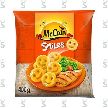  Batata Pré-frita Smiles Congelada Mccain Pacote 400g