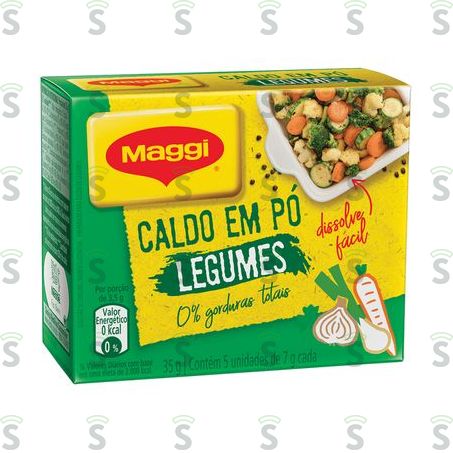  Caldo Em Pó Maggi Legumes Caixa Com 5un - 35gr