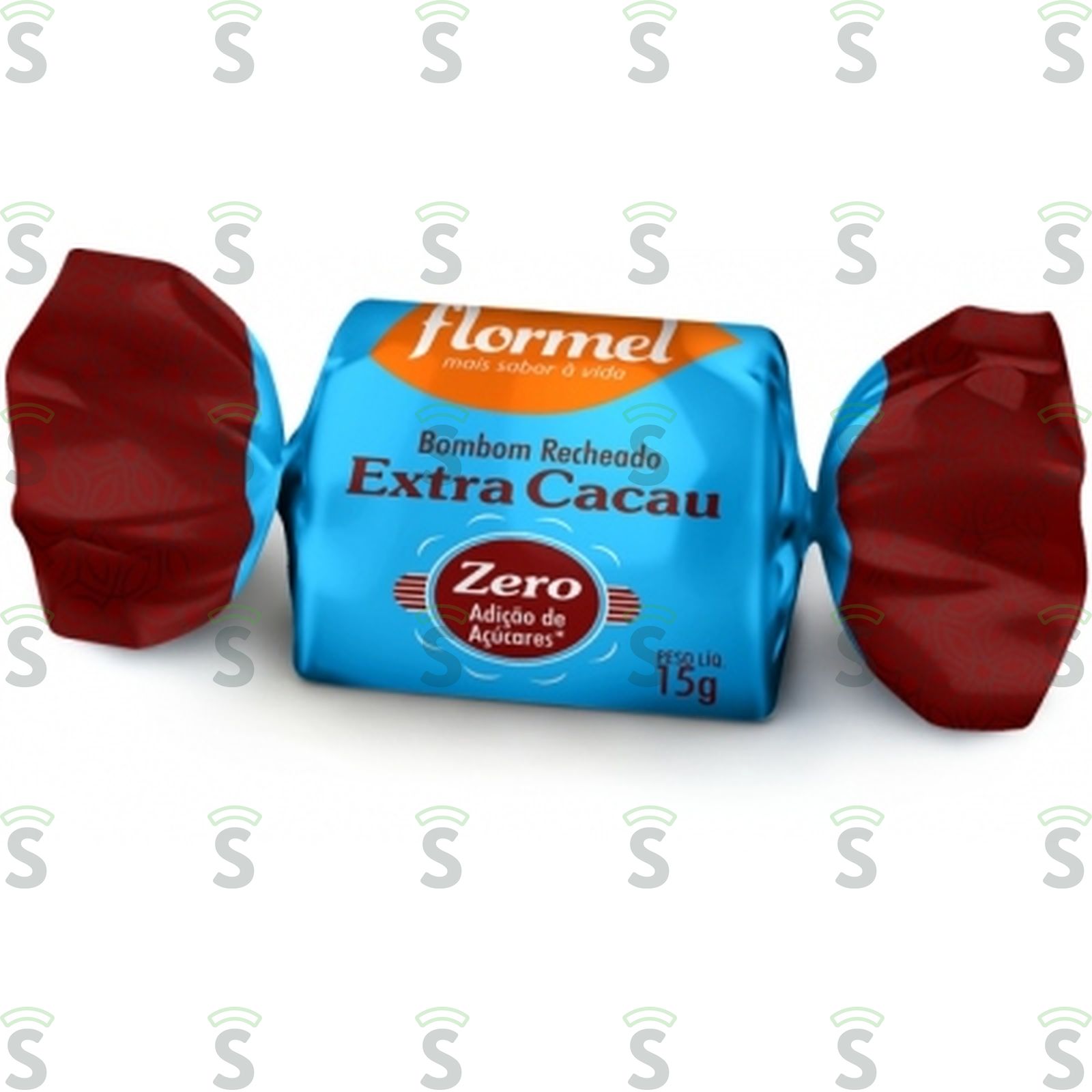 Bombom Recheado com Creme Extra Cacau Zero Adição de Açúcares Flormel 15G