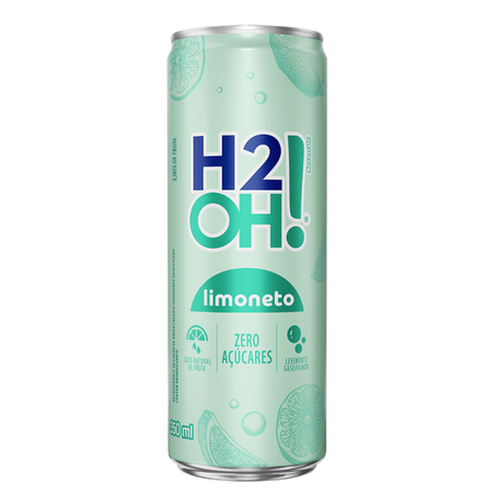 BEBIDA H2OH C/GÁS 350ML LATA LIMONETO