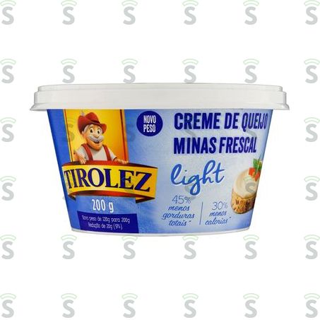  Creme de Queijo Minas Frescal Light Tirolez 200g