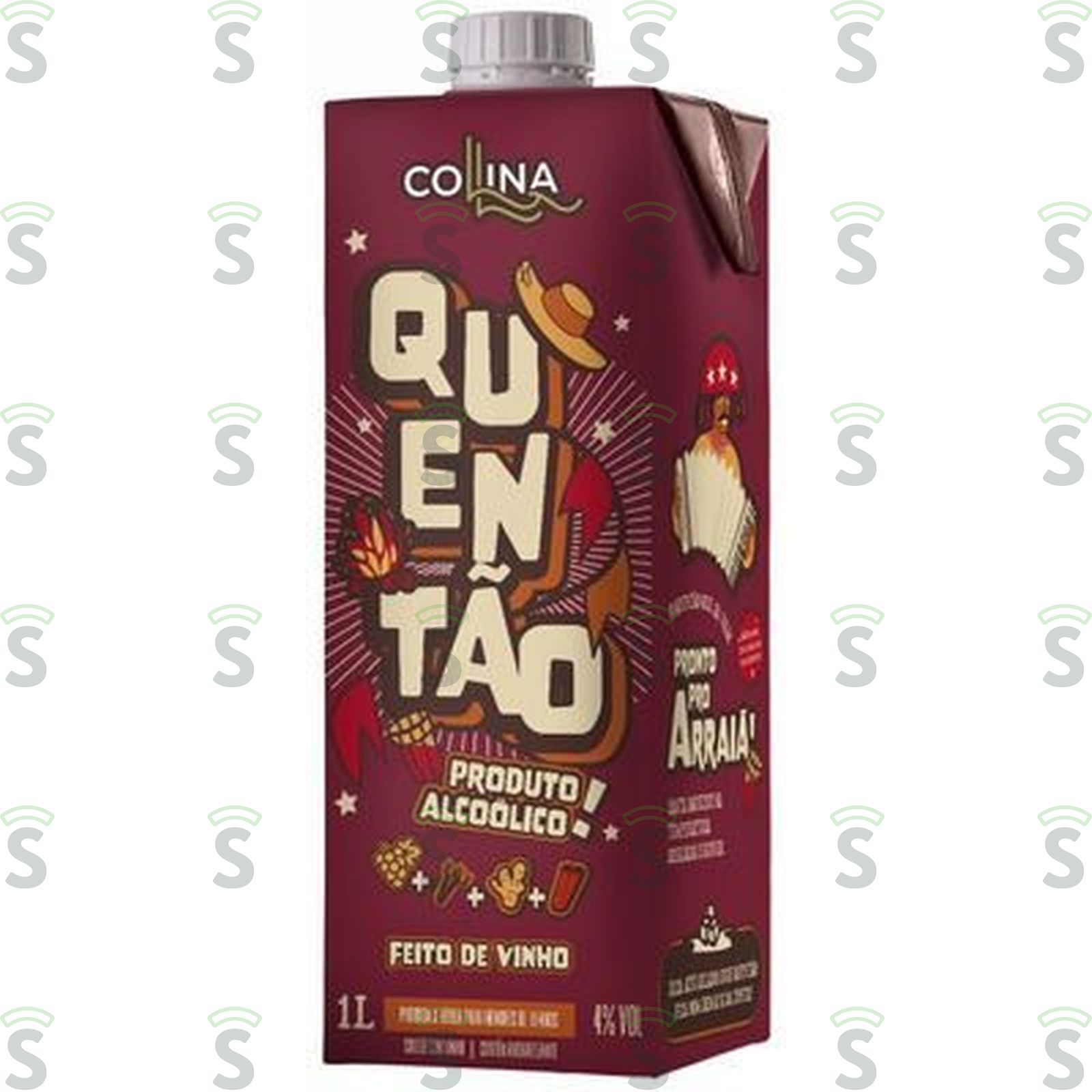 VINHO COLLINA 1LT QUENTAO C/ALCOOL TP