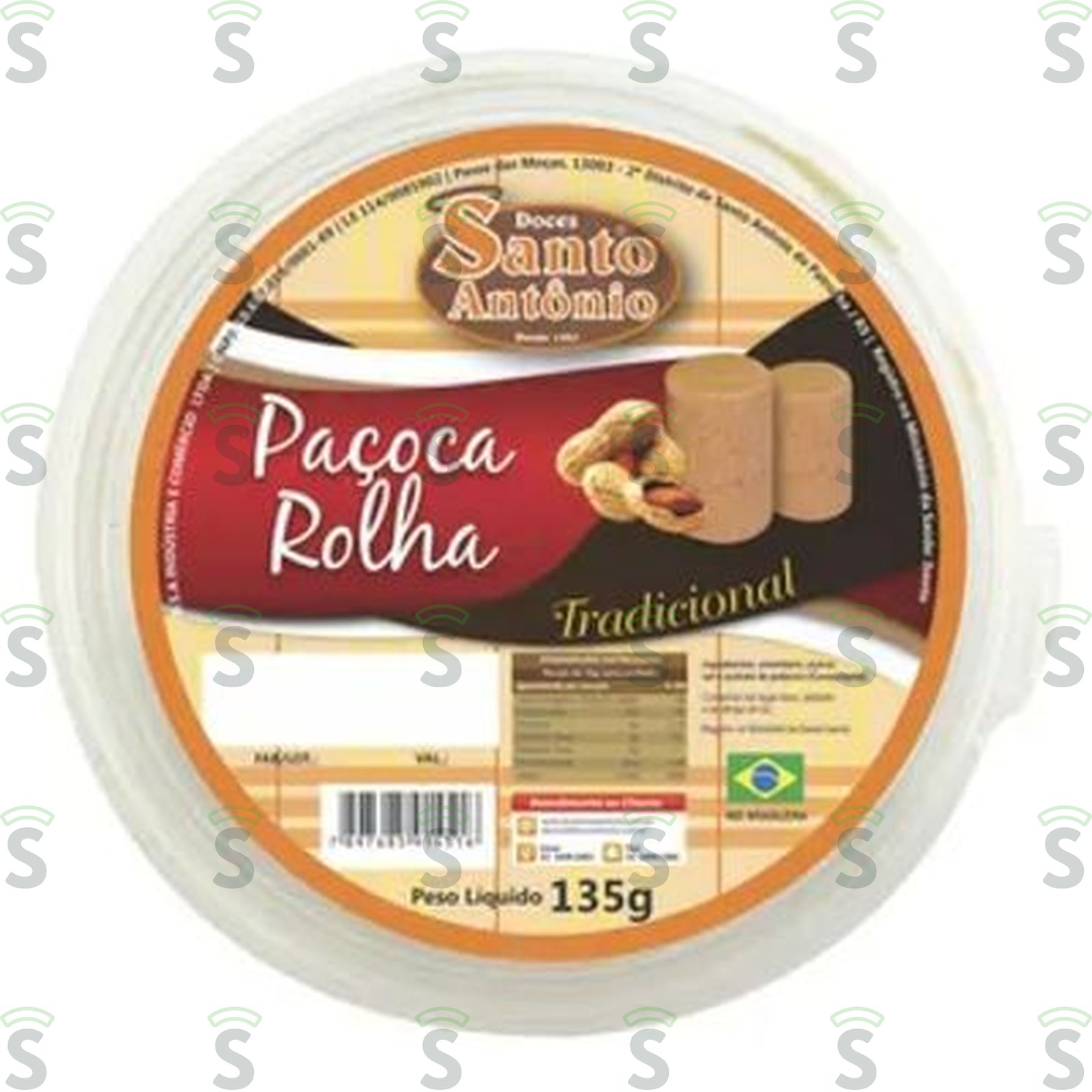 Doce de Amendoim Santo Antônio Paçoca Rolha Pote 135G
