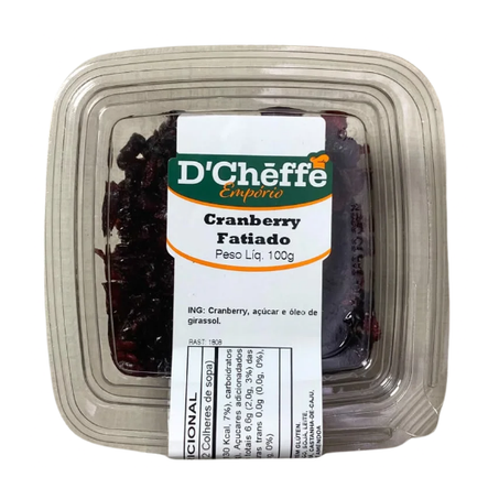 Cranberry fatiado d´cheffe 100g