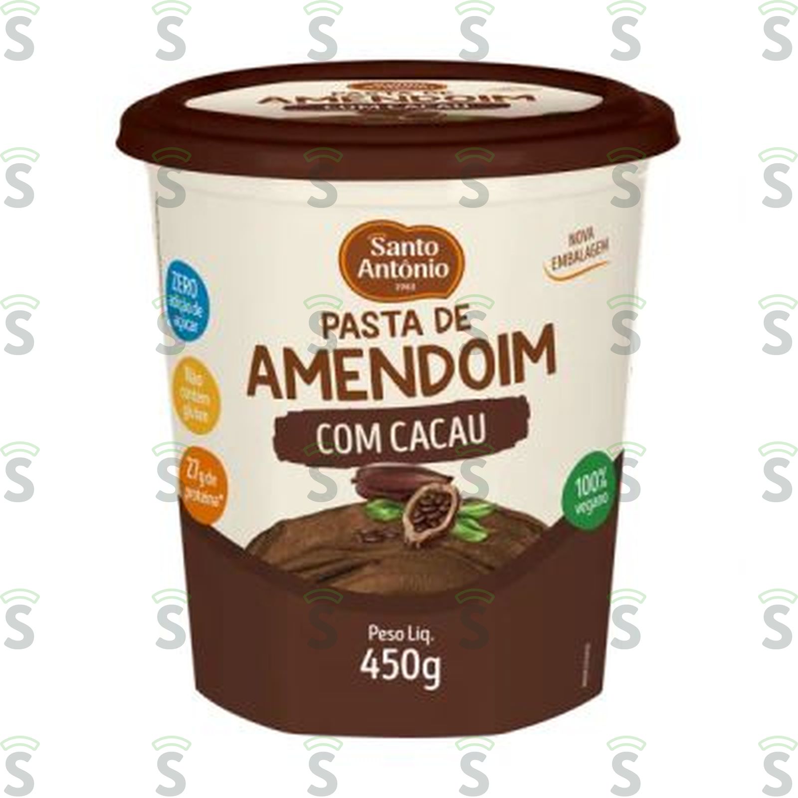 PASTA AMENDO STO ANTONIO 450G C/CACAU