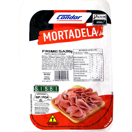 Mortadela Frimesa Condor 200g - Bologna - Defumada