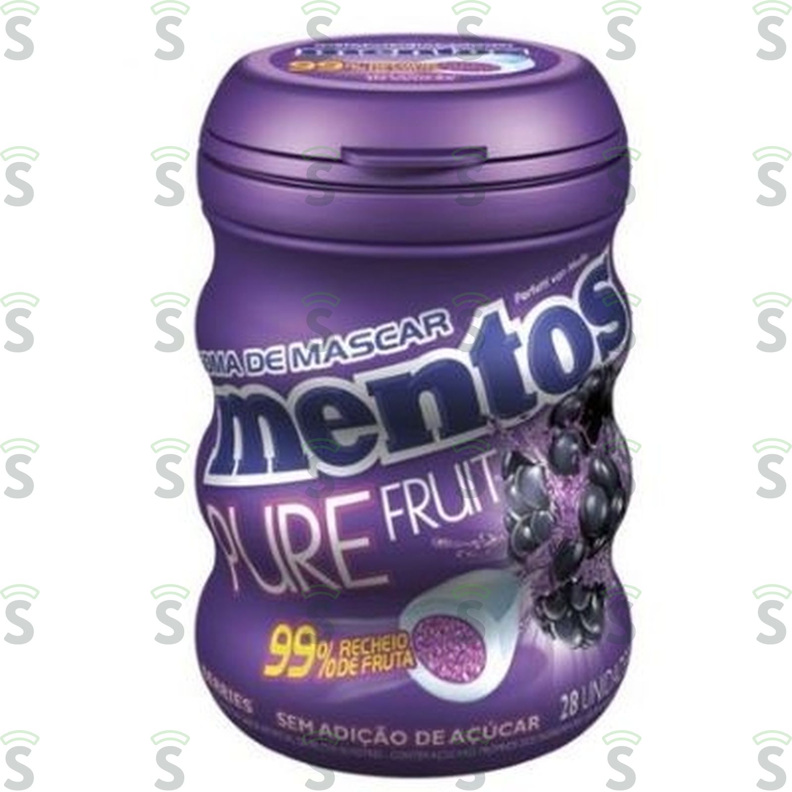 Goma de Mascar Mentos Pure Fresh Uva 56G