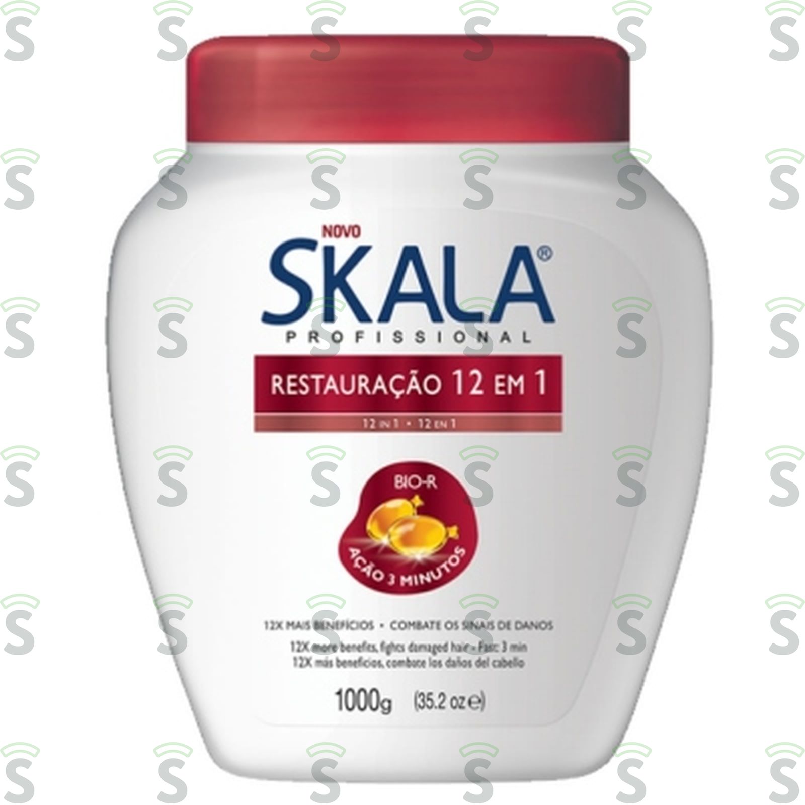 Creme de Tratamento Condicionador Skala 12 em 1 Plus Pote 1000gr