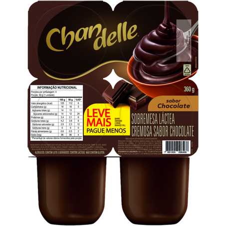 Sobrem nestle chandelle 360g chocolat bj