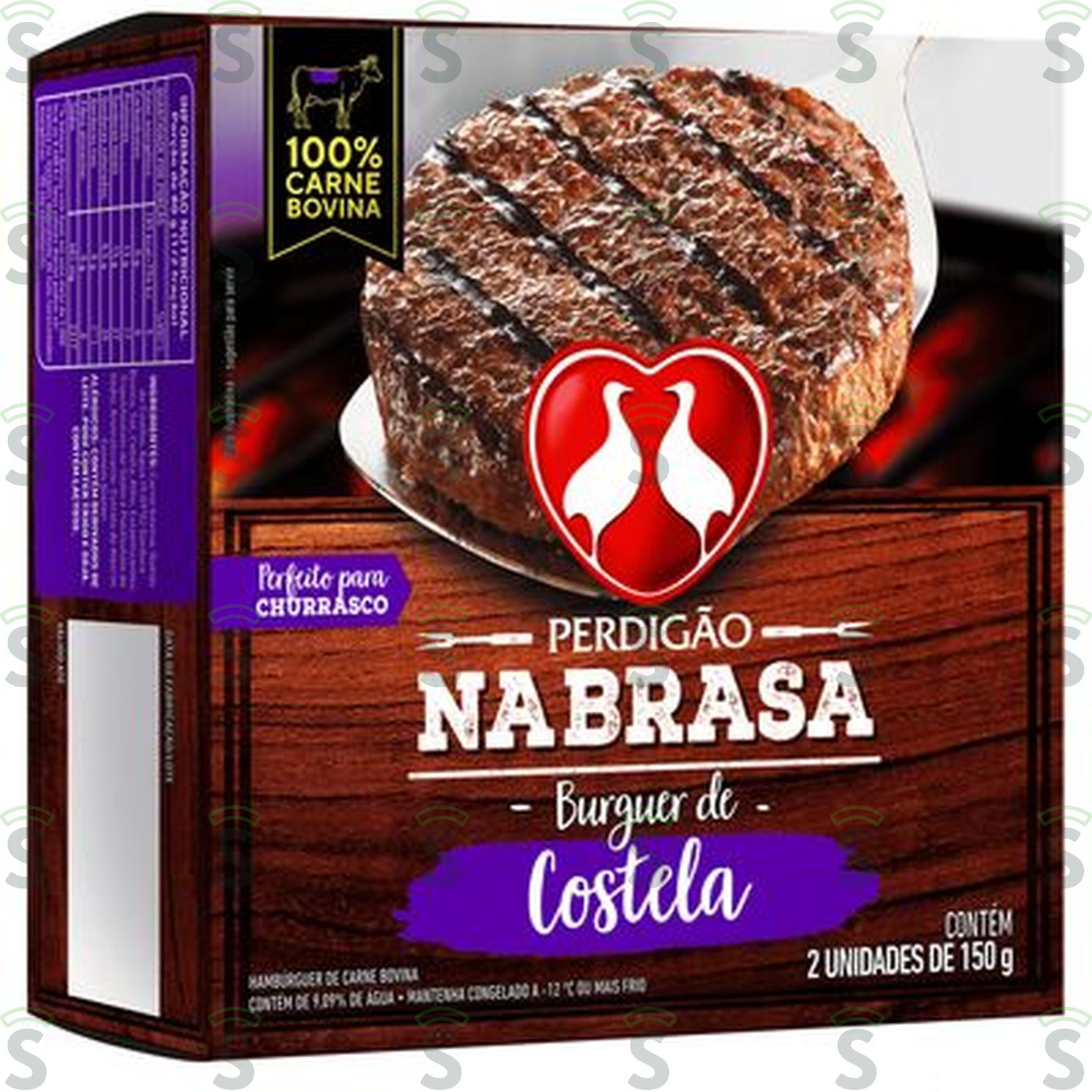 HAMB NA BRASA COSTELA 300G PERDIGAO