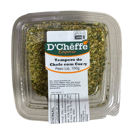 Tempero do chefe com curry d'cheffe 100g